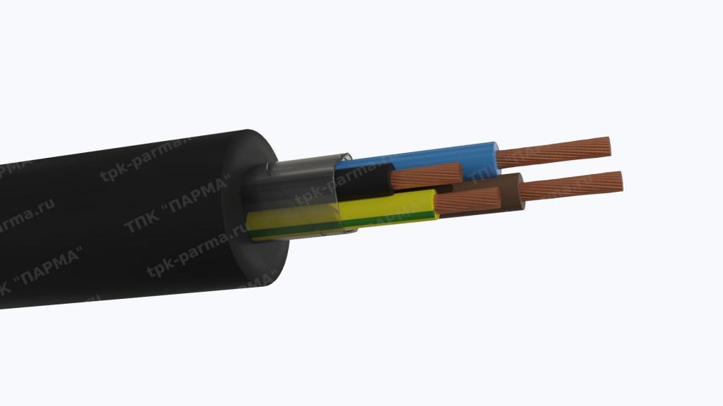 Фотография провода Кабель КГ-ХЛ 3х6,0+1х4,0
