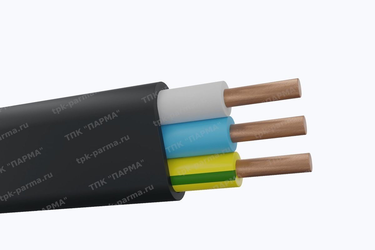 Фотография провода Кабель ВВГнг-П 3х6 - 1кВ